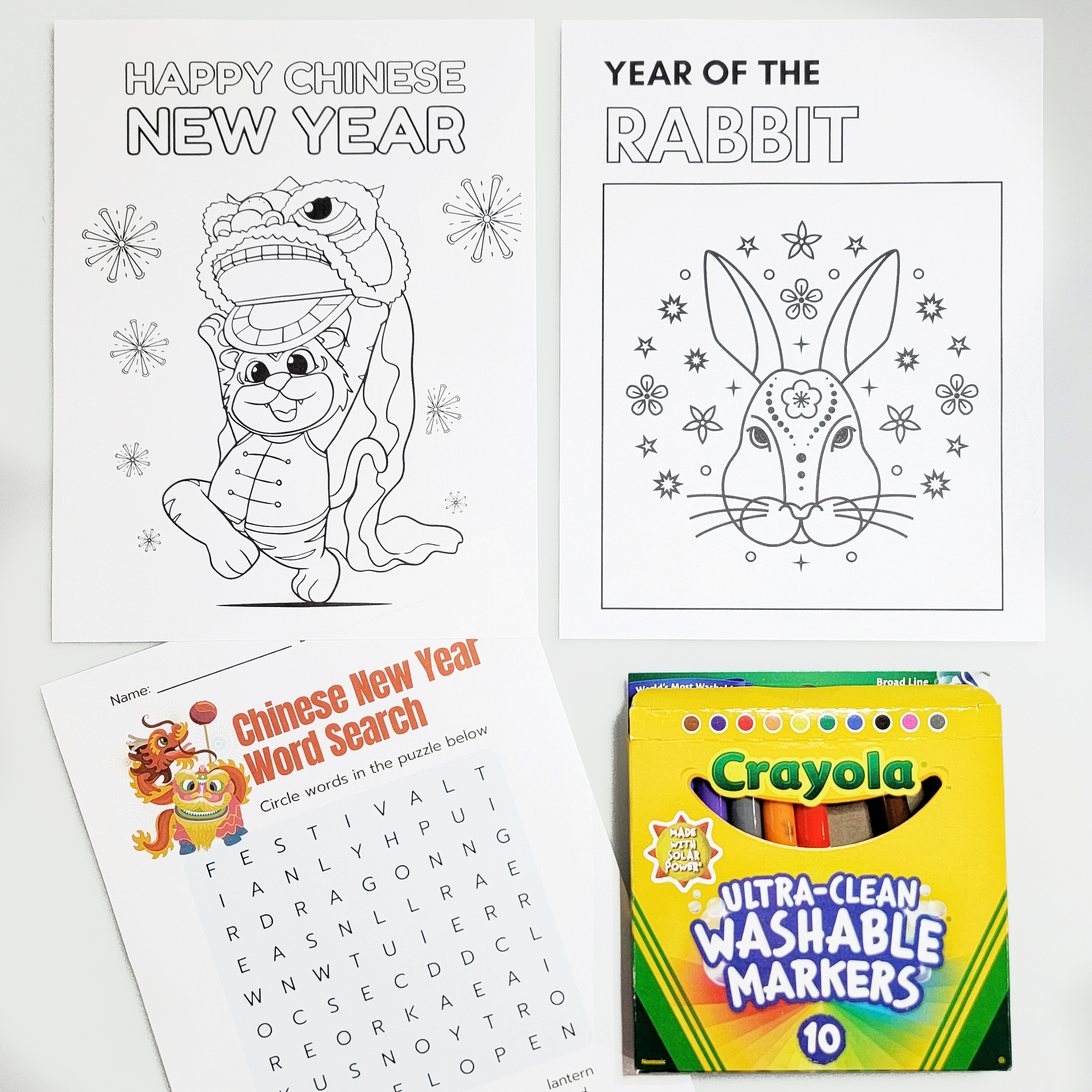 Chinese New Year Coloring Pages - Free & Printable!