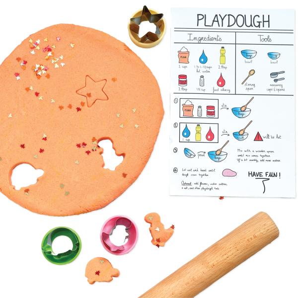 Fall Playdough Visual Recipe