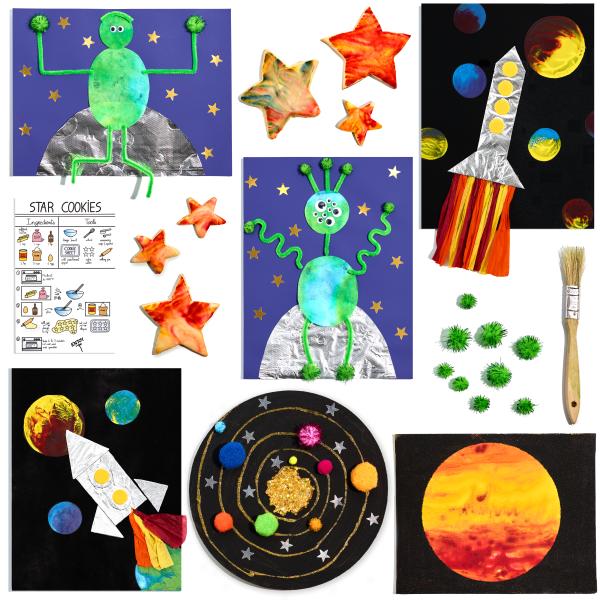 Crafts For Kids- Canvas Art - Easy Activities- Bright Star Kids USA