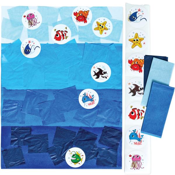 Ocean Zones Mosaic Science Project for preschool