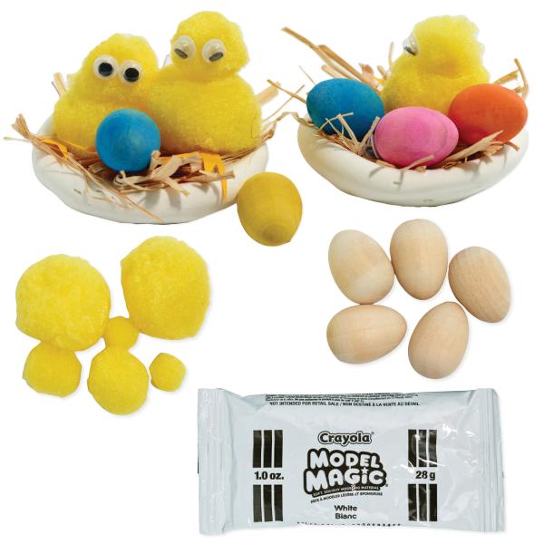 Baby Chick Clay Nests