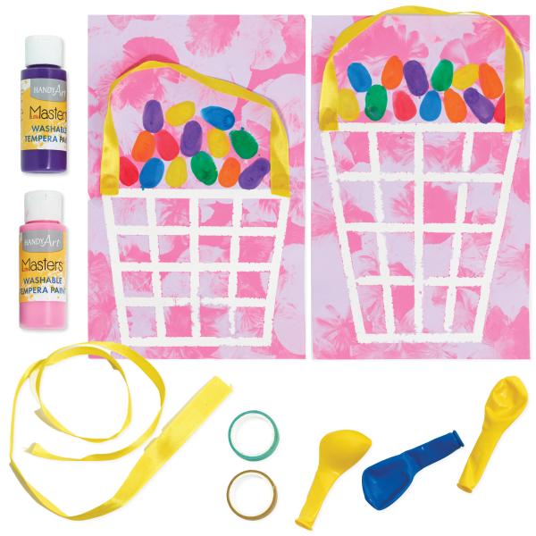 Paint Resist Easter Basket