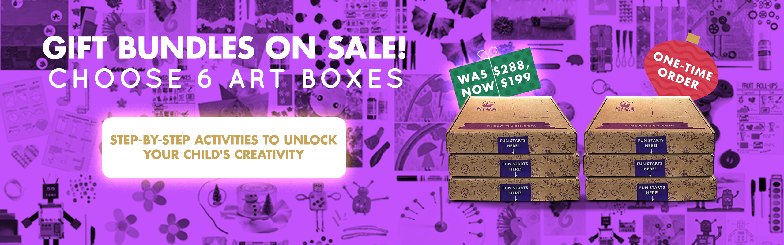 6 ART BOXES<br>
WAS $288, NOW $199